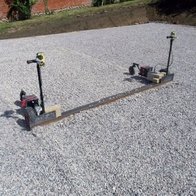 Laser Controlled Screed Machine